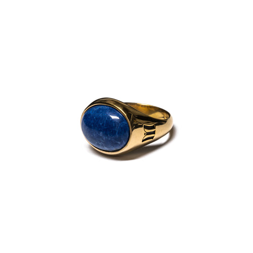 Tubby Ring (14K/Lapis Lazuli)