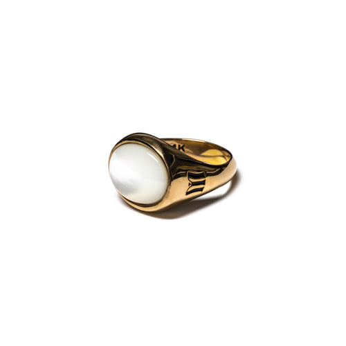 Tubby Ring (14K/Mother of Pearl)