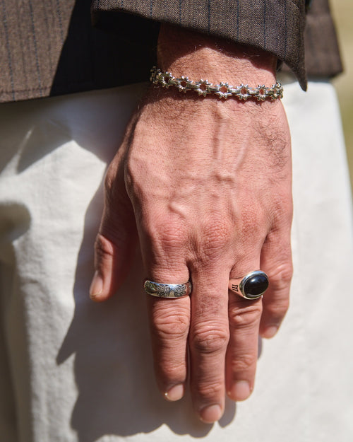 Tubby Ring (Silver 925/Onyx)