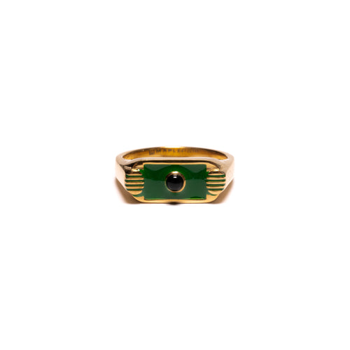 Unruly Ring (14K/Resin/Onyx)