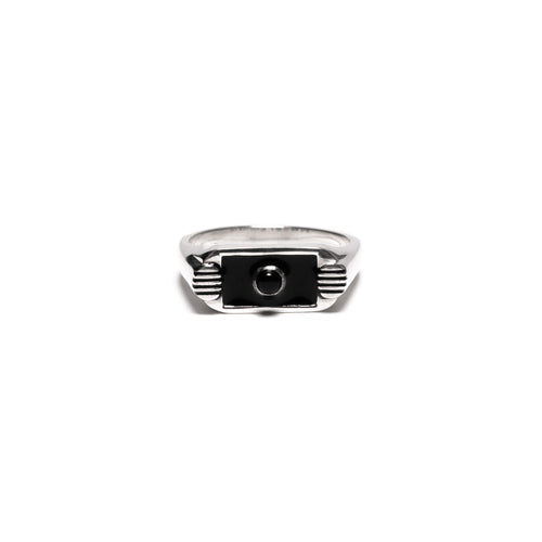 Unruly Ring (Silver/Resin/Onyx)