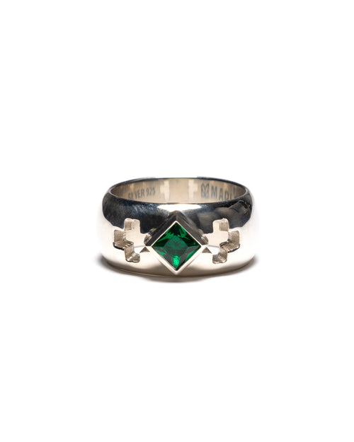 Wednesday Ring (Silver/Emerald)