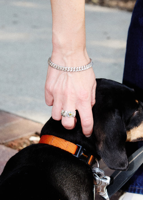 Grill Ring (Silver 925/Green Peridot)