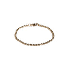 MAPLE Bar Curb Chain Bracelet 14K Gold front view