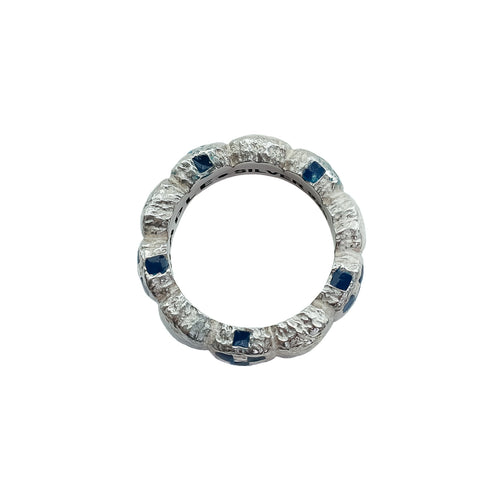 Davie Ring (Silver 925/Navy Resin)