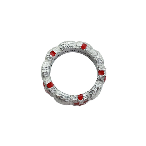 Davie Ring (Silver 925/Red Resin)