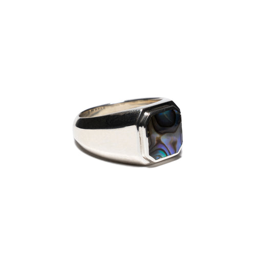 Duppy Signet Ring (Silver/Abalone)