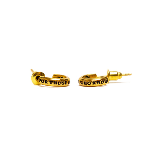 FTWK Mini Hoop Earrings (14K)