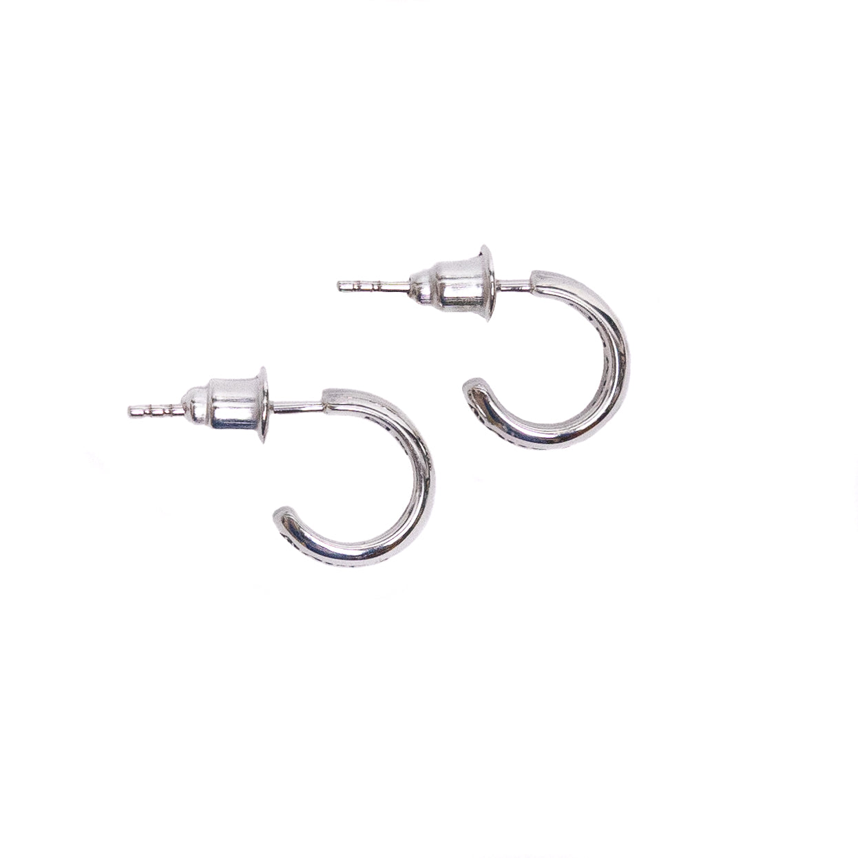 【HYKE】HOOP EARRINGS SILVER925 FTWK Mini Hoop Earrings (Silver 925) – MAPLE