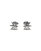 Hempstar Earring Studs Silver 925 front view