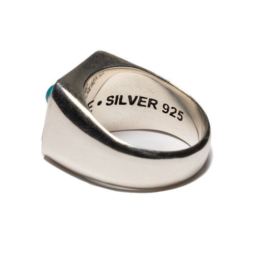 MAPLE MPL Signet Ring Silver 925/Turquoise back inside view