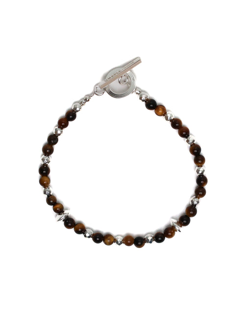 MAPLE Madina Beaded Bracelet (Silver 925/Tiger Eye)