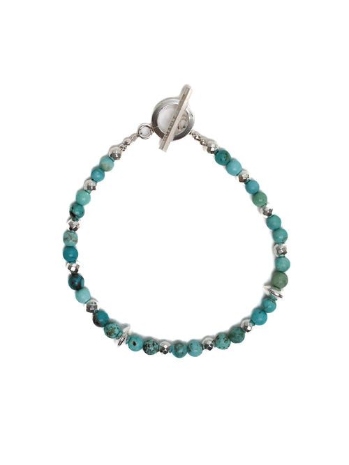 Madina Beaded Bracelet Silver 925/Turquoise