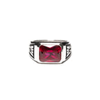 Midnight Ring Slim (Silver/Ruby)