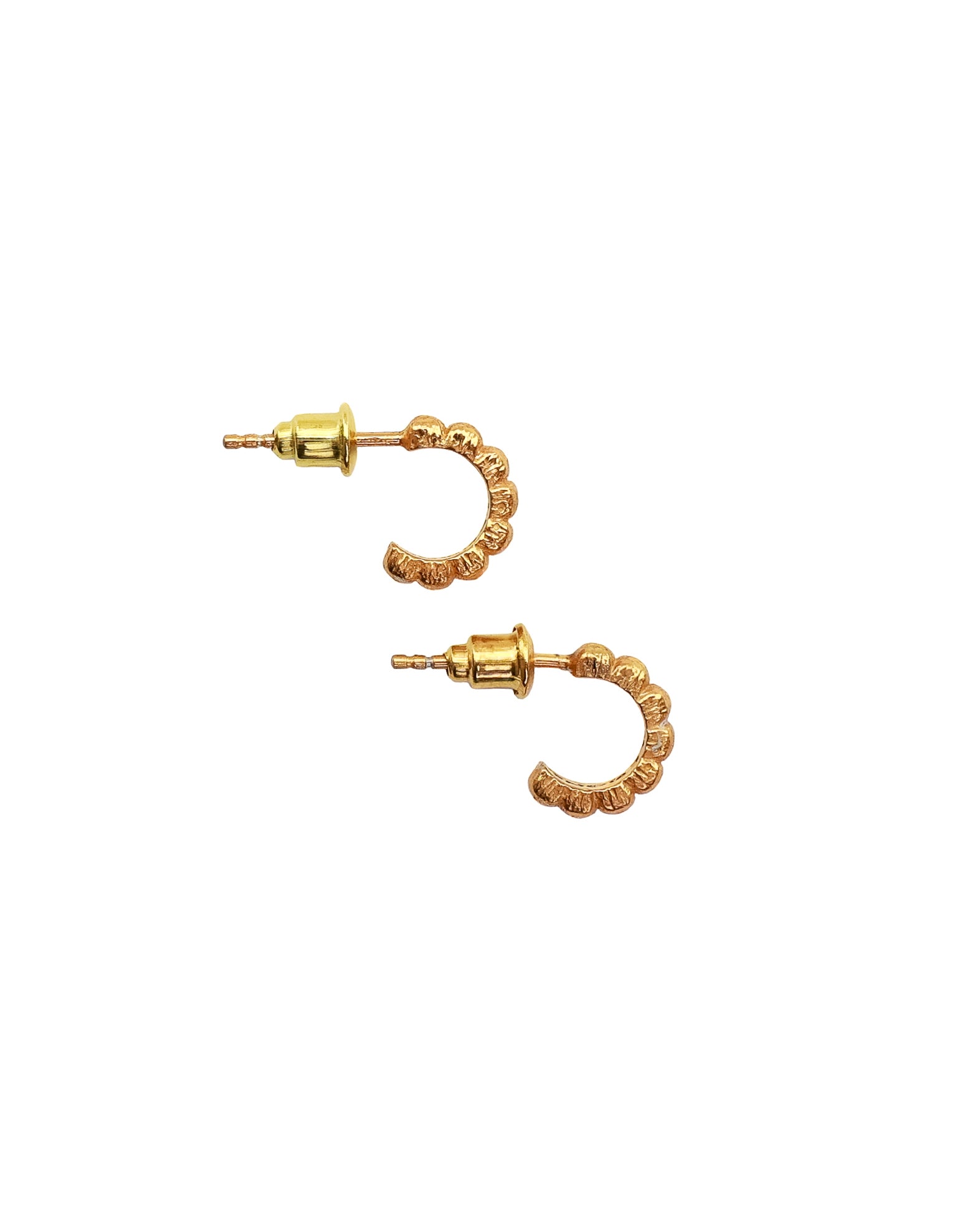 Mini Cookie Hoops (14K Gold) – MAPLE