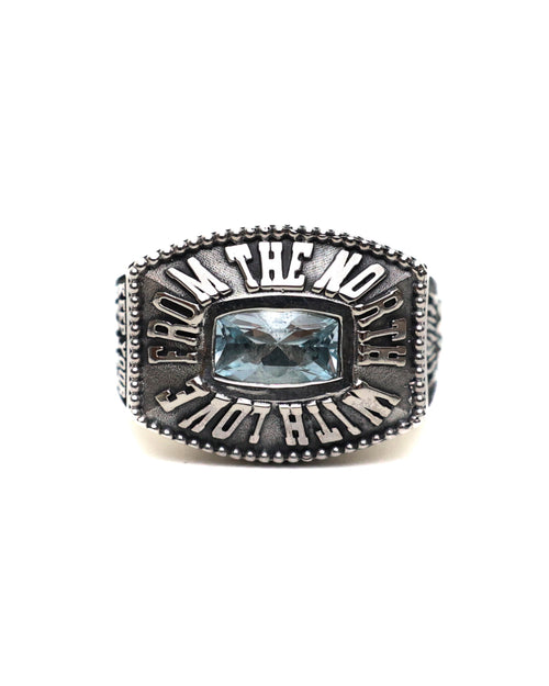 Northern Class Ring (Silver 925/Aquamarine Topaz)