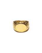 MAPLE Nugget Ring 1970s style 14K Gold front view