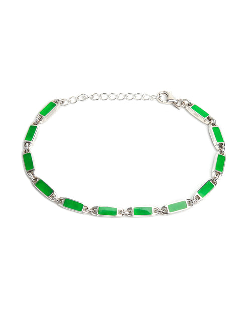 Poncho Bracelet (Silver 925/Green)