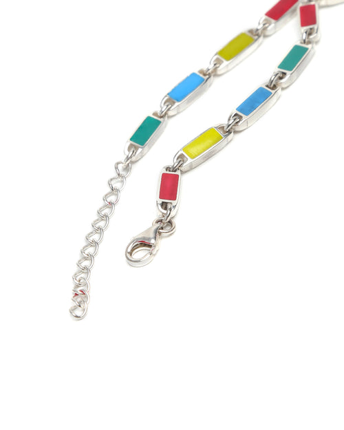 Poncho Bracelet (Silver 925/Red/Green/Blue/Yellow)