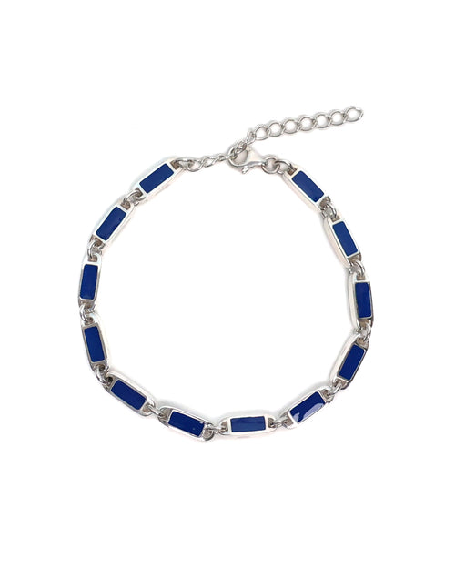 Poncho Bracelet (Silver 925/Navy)