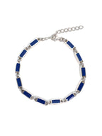 Poncho Bracelet (Silver 925/Navy)