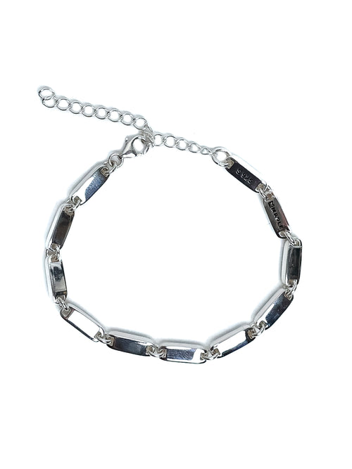 Poncho Bracelet (Silver 925/Black/Blue)