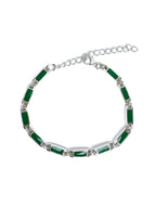 Poncho Bracelet (Silver 925/Green)