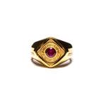 Psychotropic Class Ring (14K/Ruby)