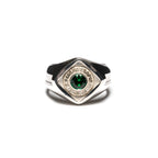 Psychotropic Class Ring (Silver/Emerald)