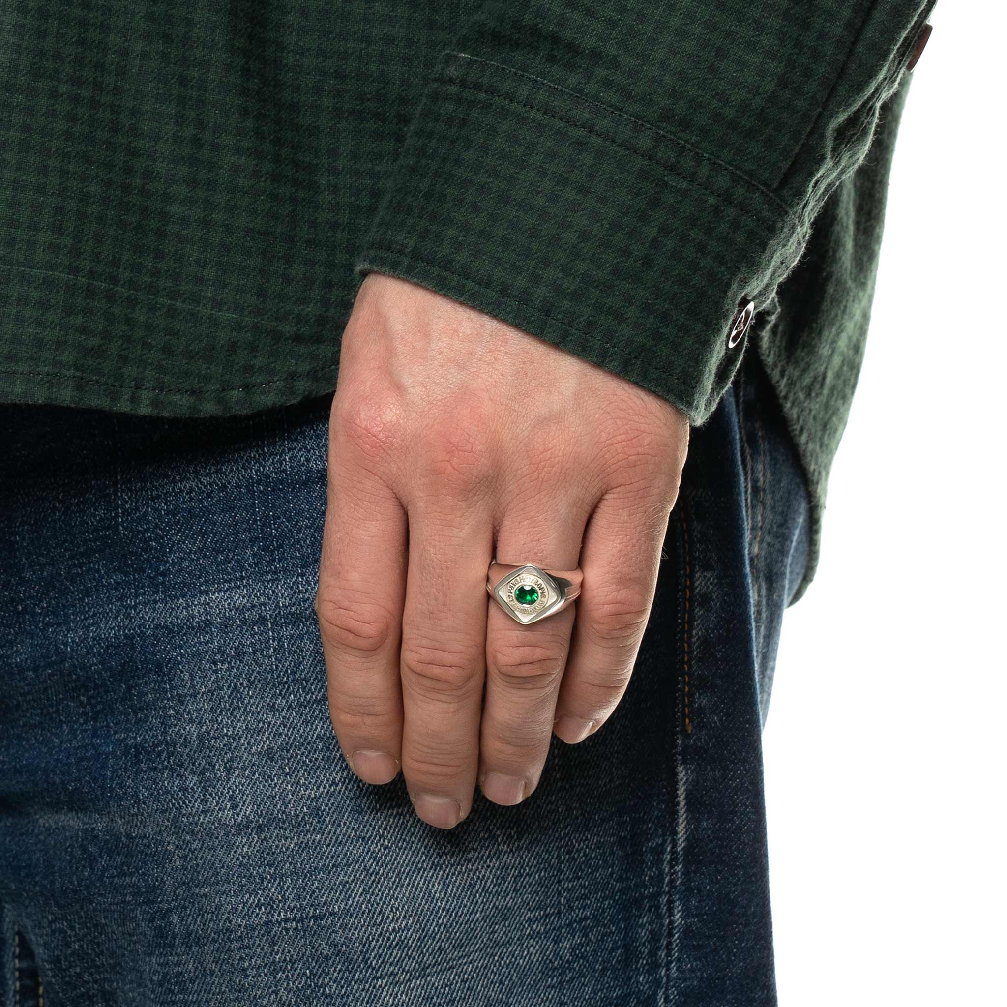 Psychotropic Class Ring (Silver/Emerald) – MAPLE