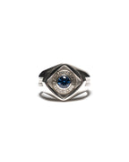 Psychotropic Class Ring (Silver/Sapphire)