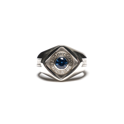 Psychotropic Class Ring (Silver/Sapphire)