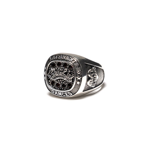 Maple x Elhaus Champion Lover Ring (Silver/Red Garnet)