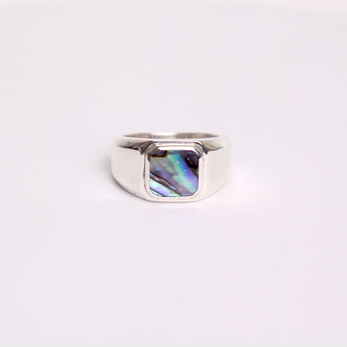 Duppy Signet Ring (Silver 925/Abalone)